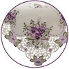 Quinnyshop Purple Pansy Embroidery Table Runner Tablecloth Cushion Cover Choice