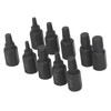 10Pcs Broken Screw Extractor Set 1/4 7/32 3/16 5/32 1/8