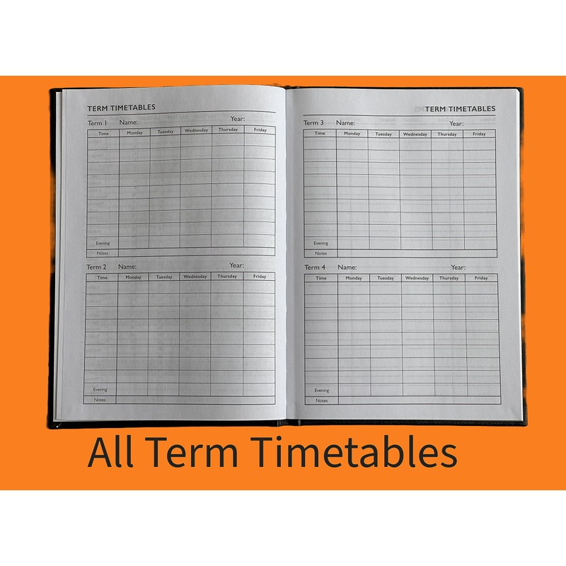 A5 Academic Diary 2025-2026 Week to View Hardback Case Bound