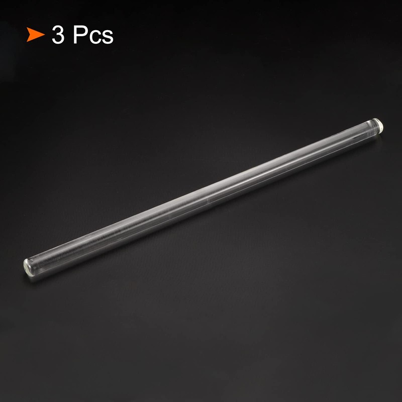 MECCANIXITY 3.3 Borosilicate Glass Stick 11.81" Length 12mm Dia Stir