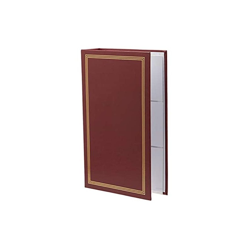 3-Ring Photo Album 300 Pockets Hold 4x6 Photos, Burgundy Red