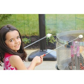 MalloMe Marshmallow Roasting Sticks - Smores Skewers for Fire Pit Kit - Hot Dog Camping Accessories Campfire Marshmellow 32 Inch Long Fork - 8 Pack