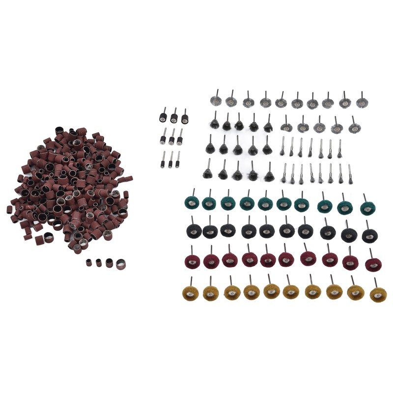 423Pcs Sanding Drum Sleeves Buffing Polishing Wheel Set Drums Mandrels