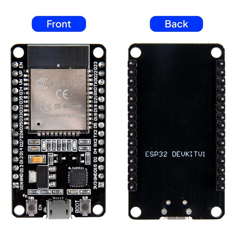 ELEGOO ESP-32-Development Board Micro USB 2.4GHz Dual Mode WiFi +