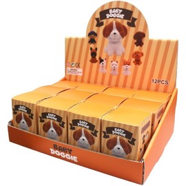 [12 Boxes Set] Vinyl Small Cute Animals Characters Figures Bath Toys Blind Box, Ideal Party Souvenir Kids Christmas Birthday Gifts Lot (Dog 23)