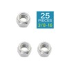 3/8-16 Locknuts - IMScrews 304 Stainless Steel DIN985 Hardware Locknuts