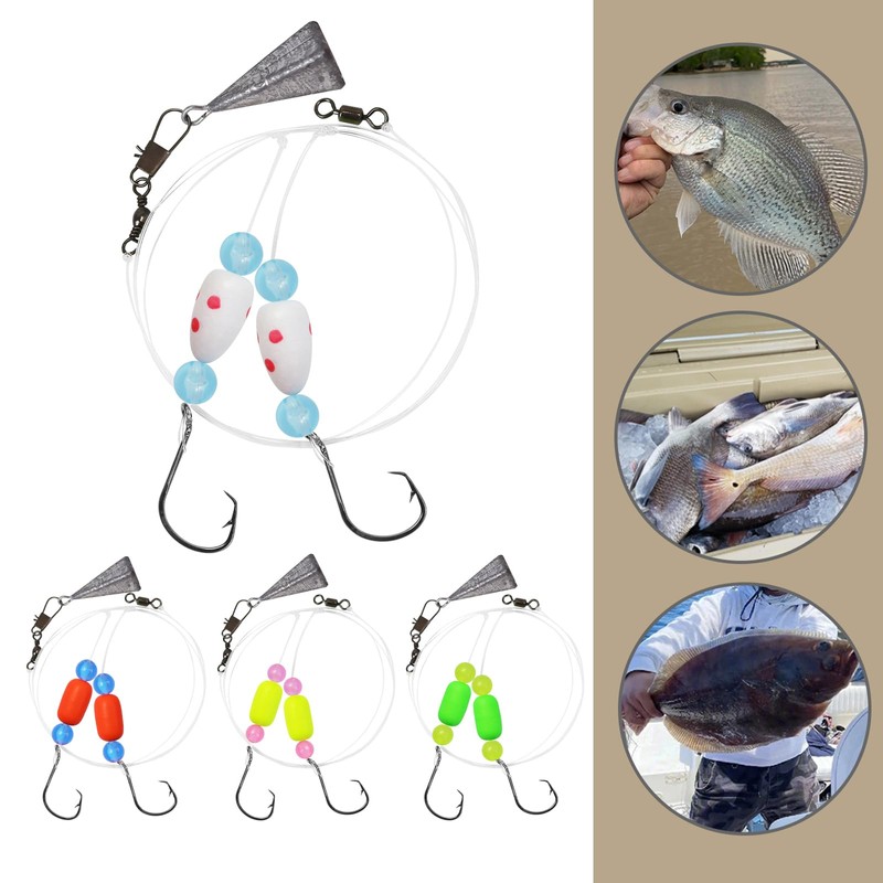 CWSDXM Pompano Rigs for Surf Fishing Saltwater Floats Catfishing Pompano