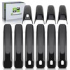 partszen Door Handle Cover Fits Gloss Black for GMC Sierra