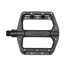 Wellgo: B087U 9/16" Alloy Platform BMX/ATB Pedal-BLACK -9/16" 9/16"