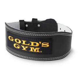 Gold Gym Training Leather Belt, BK S 25.6 - 29.5 inches (65 - 75 cm), G3368 (Genuine Product, Favorite of Gold Gym Trainers), Popular, Classic Belt, Black