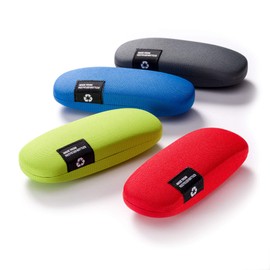 FEFI - Hard case glasses case with fabric cover made from recycled PET bottles, Green