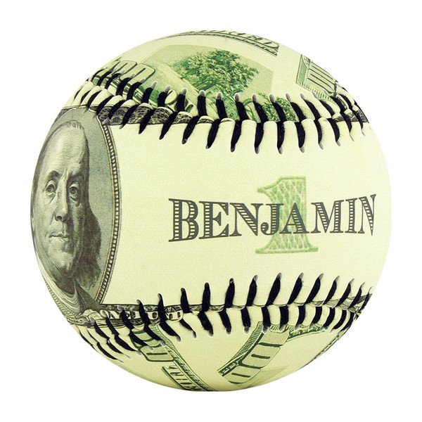 EnjoyLife Inc Ben Franklin $100 Dollar Souvenir Baseball