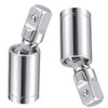 TOP-VIGOR 2 Stück 3/8-Zoll-Antrieb, Universalgelenk, Drehgelenk, tiefer Schlag-Stecknuss, Cr-V-Stahl-Stecknuss-Adapter mit