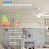 VOLISUN Ceiling Fan with Light, 42 inch Ceiling Fan with