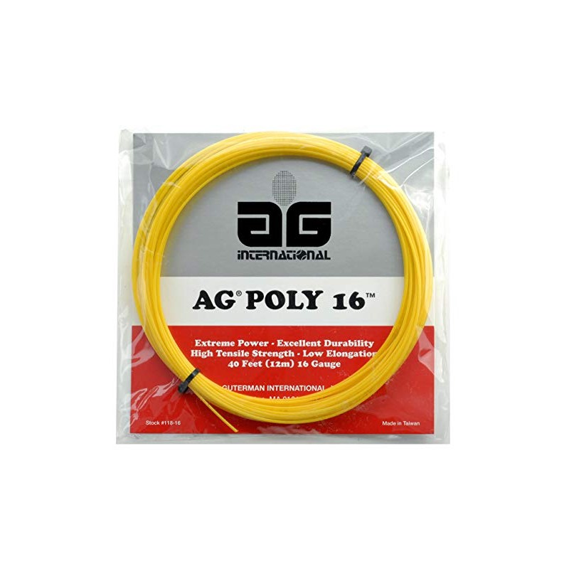 AG Poly 16 Polyester Tennis String Set