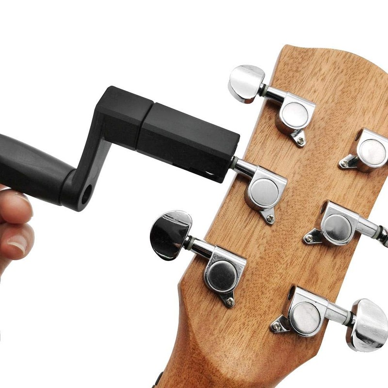 Drfeify Guitar String Winder, 2 in 1 ABS Bridge Bolt