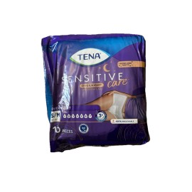 Tena Sensitive Care Overnight Underwear Small Medium Increased Absorbency 10 CT