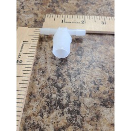 Unbranded Super-Flow Barbed Fitting for Food & Beverage Plastic Tee for 1/4" Tube ID X 3/8