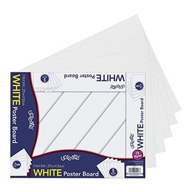 PACON CORPORATION PEACOCK POSTER BOARD PACKS WHITE (Set of 24)