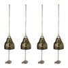 Relaxdays Wind Chime Bells, Set of 4, Feng Shui Glockenspiel,