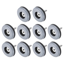 METALLIXITY Schraubbare Möbelgleiter (25mm/0,98 Zoll) 24 Stück, PTFE-Runde Stuhlgleiter mit Schrauben - für Stühle, Sofas, Möbel, Schwarz+Blau