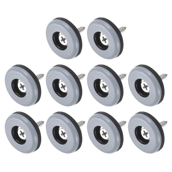 METALLIXITY Schraubbare Möbelgleiter (25mm/0,98 Zoll) 24 Stück, PTFE-Runde Stuhlgleiter mit