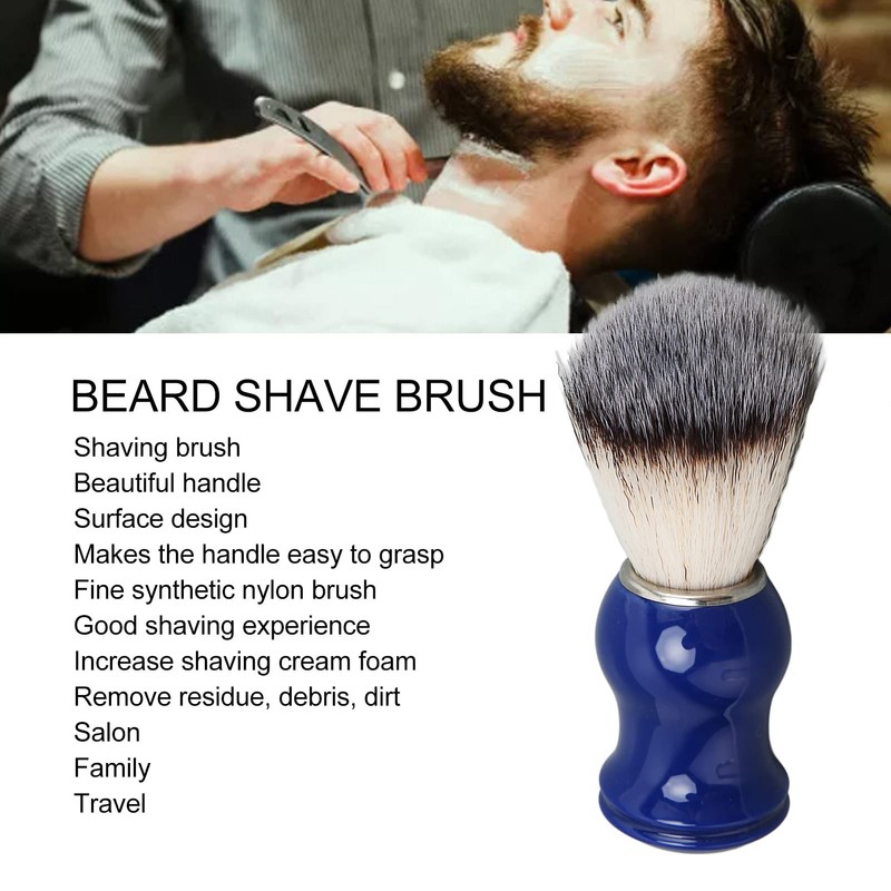 Brocha de Afeitar para Hombre, Brocha de Afeitar con Azul
