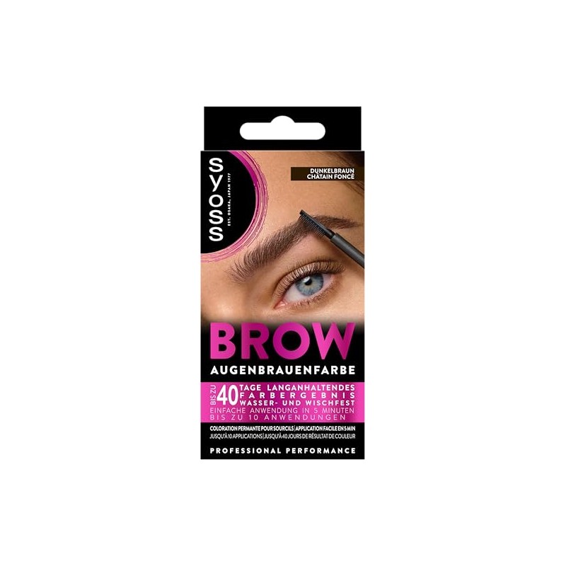 Syoss Eyebrow Kit 4-1 Dark Brown, 17 ml, Pack of