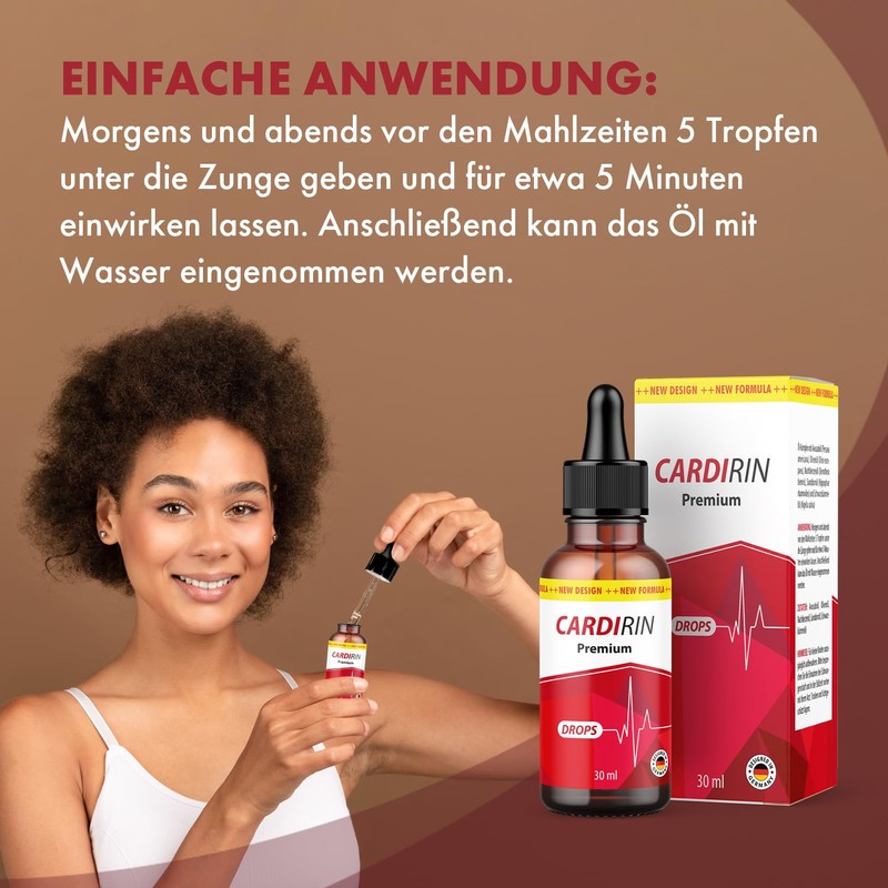 Cardirin Premium Drops Natural Plant Oil Complex Quality for Men