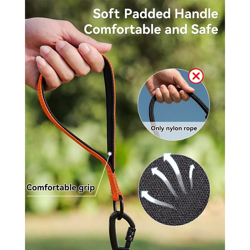 Joytale Long Leash for Dog with Removable Padded Handle, Heavy