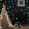 ML Paquete 100 Estrellas Fluorescentes Fosforescente Adorno