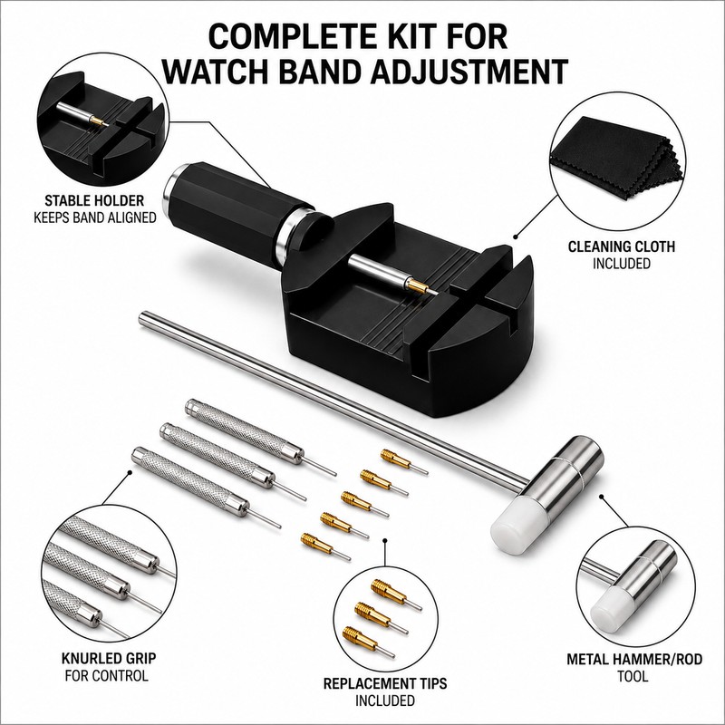 Watch Link Removal Tool Kit for Band Adjustment – Metal