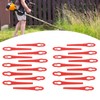 100Pcs Plastic Trimming Blades Lawn Mower Gourd Type Cutting Replacement
