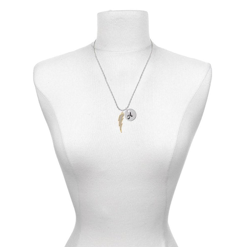 Delight Jewelry Goldtone Large Clear Crystal Lightning Bolt - Silvertone