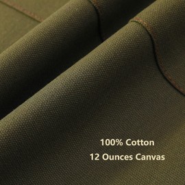 AFUN Chef Aprons for Women Men with Large Pockets, Cotton Canvas Cross Back Water Repellent Work Apron, Size M to XXL (Greygreen)