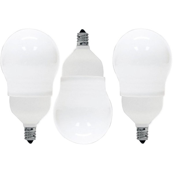GE 78938 11-Watt 505-Lumen Decorative A17 CFL Bulb, Soft White, 3-Pack