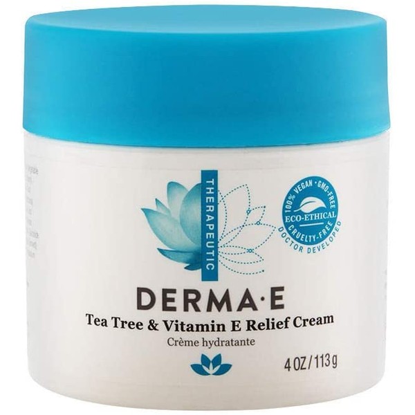 Derma E Tea Tree and Vitamin E Relief Cream, 4oz