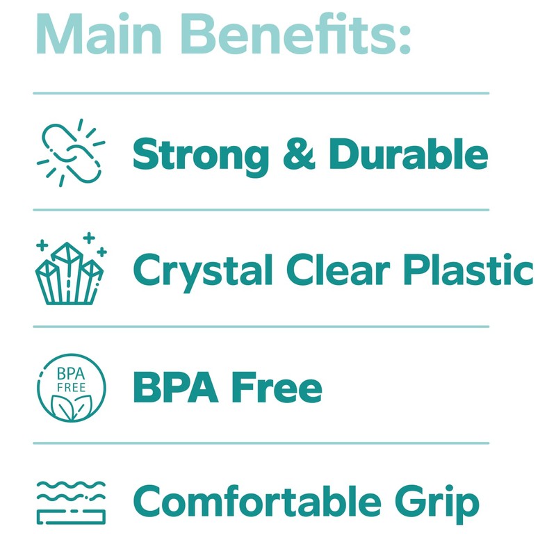 Comfy Package Clear Plastic Cups [3 oz - 100 Count]