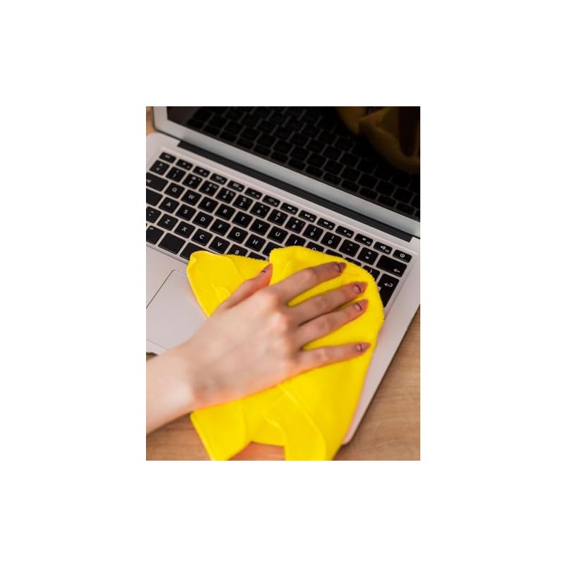 PACKLIFE Set PAÑOS DE Microfibra Amarillo 40X40 12PZAS