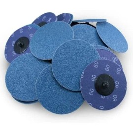 24h- Shipping 25pcs Quick Change 3'' Round Sanding Discs 24Grit Zirconia Roll Lock Die Grinder for Abrasive Toolsmaterial: Zirconia, grit: 24, size: 3''