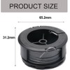 Pack of 4 grass trimmer thread spool, 1 trimmer cover,