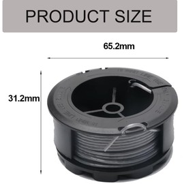 Pack of 4 grass trimmer thread spool, 1 trimmer cover, compatible with Bosch UniversalGrassCut 18 18-26 18-260, interchangeable with F016800570 replacement spool.