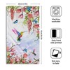 Pink Floral Hand Towels Set of 2 Hummingbird Butterfly Soft