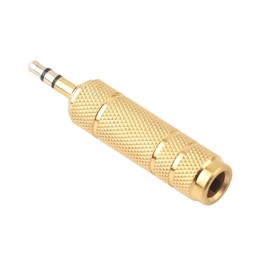 Naroote Adaptador de Audio Estéreo Macho a Hembra de 3,5 Mm a 6,5 ​​Mm, Conector Estéreo Macho a Hembra, Adaptador Convertidor para Auriculares