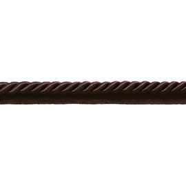 10 Yard (Large, 3/8 Basic Trim Lip Cord, Style # 0038S Color: Brown; d2