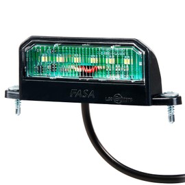 D-TECH 1 x License Plate Light LED Trailer 12 V 24 V Universal Waterproof Number Plate Lighting LED for Car Trailer, Truck, ECE Approval