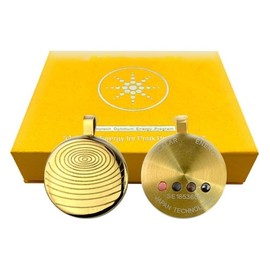 Emf Protection Anti-radiation Terahertz Wave Shield Defense Necklace,Terahertz Cosmic Energy Protection Necklace,Gold Color