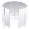Diswoe Faltbar Aluminium Windschutz, 10 Stücke Outdoor-Aluminium-Windschutz für Campingkocher, Gaskocher