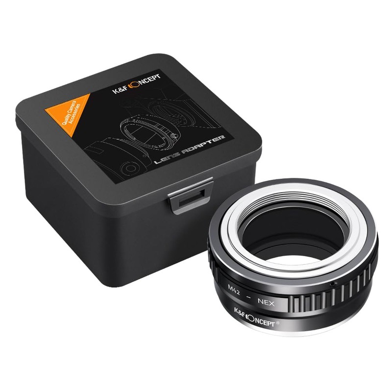 K&F Concept M42 to Sony E Adapter, Copper Manual Lens