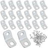 ITROLLE 20PCS 135 Degree Corner Brackets Zinc Electro-Plate Finish Iron
